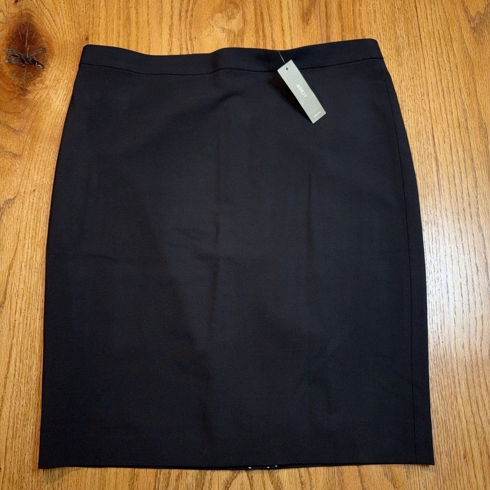 J.Crew Pencil Skirt Womens 12 Tollegno Italian Stretch Wool Career